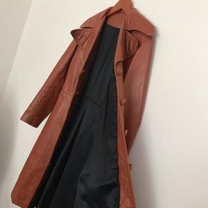 Vintage Leather Woman’s Trench